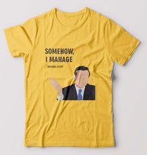 Load image into Gallery viewer, Michael Scott T-Shirt for Men-Golden Yellow-Ektarfa.online

