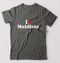 Load image into Gallery viewer, I Love Maldives T-Shirt for Men-Charcoal-Ektarfa.online
