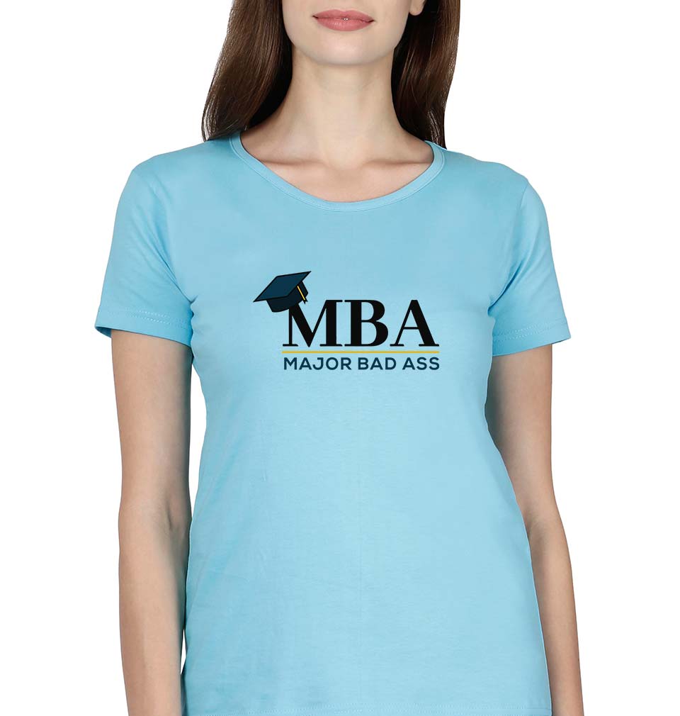 MBA T-Shirt for Women-SkyBlue-Ektarfa.online