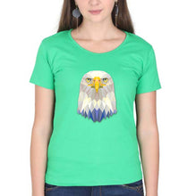 Load image into Gallery viewer, Eagle T-Shirt for Women-XS(32 Inches)-flag green-Ektarfa.online
