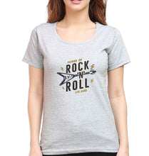 Load image into Gallery viewer, Rock N Roll T-Shirt for Women-Grey Melange-Ektarfa.online
