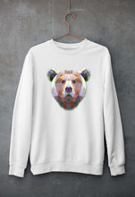 Load image into Gallery viewer, Bear Unisex Sweatshirt for Men/Women-S(40 Inches)-White-Ektarfa.online
