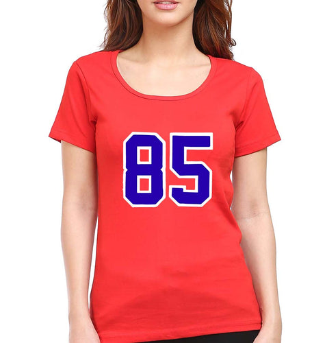 Varsity 85 T-Shirt for Women-Red-Ektarfa.online