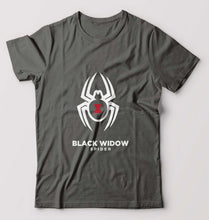 Load image into Gallery viewer, Black Widow Spider T-Shirt for Men-Charcoal-Ektarfa.online
