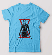 Load image into Gallery viewer, Black Widow T-Shirt for Men-Light Blue-Ektarfa.online
