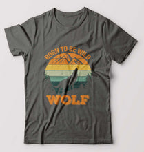 Load image into Gallery viewer, Wolf T-Shirt for Men-Charcoal-Ektarfa.online
