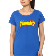 Load image into Gallery viewer, Thrasher T-Shirt for Women-XS(32 Inches)-Royal Blue-Ektarfa.online
