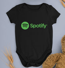 Load image into Gallery viewer, Spotify Kids Romper For Baby Boy/Girl-0-5 Months(18 Inches)-Black-Ektarfa.online
