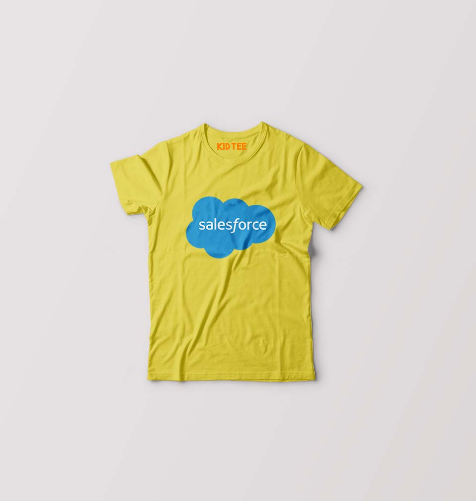 Salesforce Kids T-Shirt for Boy/Girl-0-1 Year(20 Inches)-White-Ektarfa.online