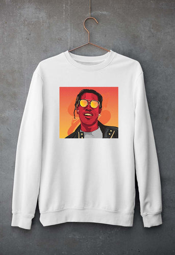 Asap Rocky Unisex Sweatshirt for Men/Women-White-Ektarfa.online