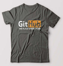 Load image into Gallery viewer, GitHub T-Shirt for Men-Charcoal-Ektarfa.online
