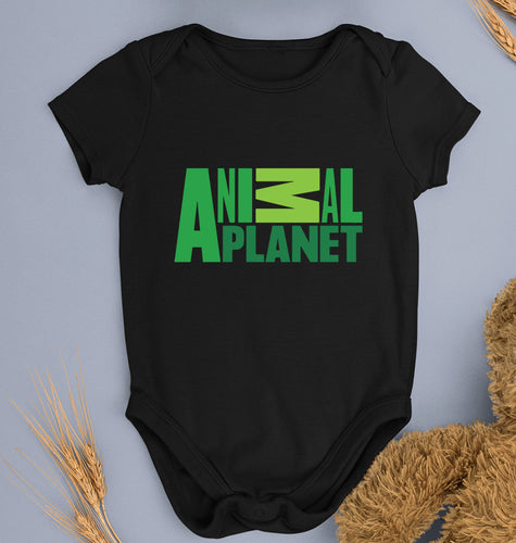 Animal Planet Kids Romper For Baby Boy/Girl-Black-Ektarfa.online