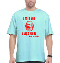 Load image into Gallery viewer, Karl Marx Oversized T-Shirt for Men-Mint-Ektarfa.online
