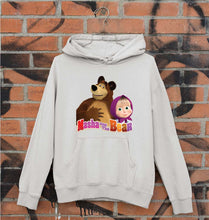 Load image into Gallery viewer, Masha and the Bear Unisex Hoodie for Men/Women-Grey Melange-Ektarfa.online
