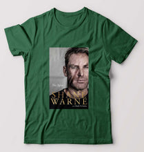 Load image into Gallery viewer, Shane Warne T-Shirt for Men-S(38 Inches)-Bottle Green-Ektarfa.online
