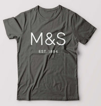 Load image into Gallery viewer, M&amp;S T-Shirt for Men-S(38 Inches)-Charcoal-Ektarfa.online
