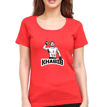 Load image into Gallery viewer, Khabib Nurmagomedov T-Shirt for Women-XS(32 Inches)-Red-Ektarfa.online
