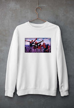 Load image into Gallery viewer, Spiderman Superhero Unisex Sweatshirt for Men/Women-S(40 Inches)-White-Ektarfa.online
