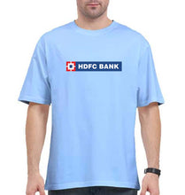Load image into Gallery viewer, HDFC Bank Oversized T-Shirt for Men-Baby Blue-Ektarfa.online
