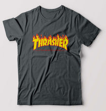 Load image into Gallery viewer, Thrasher T-Shirt for Men-S(38 Inches)-Steel grey-Ektarfa.online
