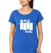 Load image into Gallery viewer, Black Flag T-Shirt for Women-Royal Blue-Ektarfa.online
