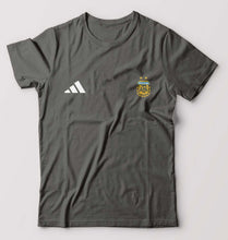 Load image into Gallery viewer, Argentina Football T-Shirt for Men-S(38 Inches)-Charcoal-Ektarfa.online
