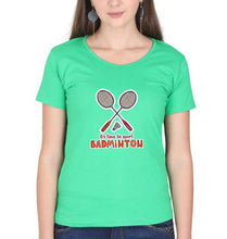Load image into Gallery viewer, Badminton T-Shirt for Women-Flag Green-Ektarfa.online
