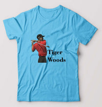 Load image into Gallery viewer, Tiger Woods T-Shirt for Men-S(38 Inches)-Light Blue-Ektarfa.online
