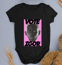 Load image into Gallery viewer, Igor Kids Romper For Baby Boy/Girl-0-5 Months(18 Inches)-Black-Ektarfa.online

