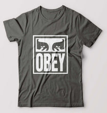 Load image into Gallery viewer, Obey T-Shirt for Men-S(38 Inches)-Charcoal-Ektarfa.online
