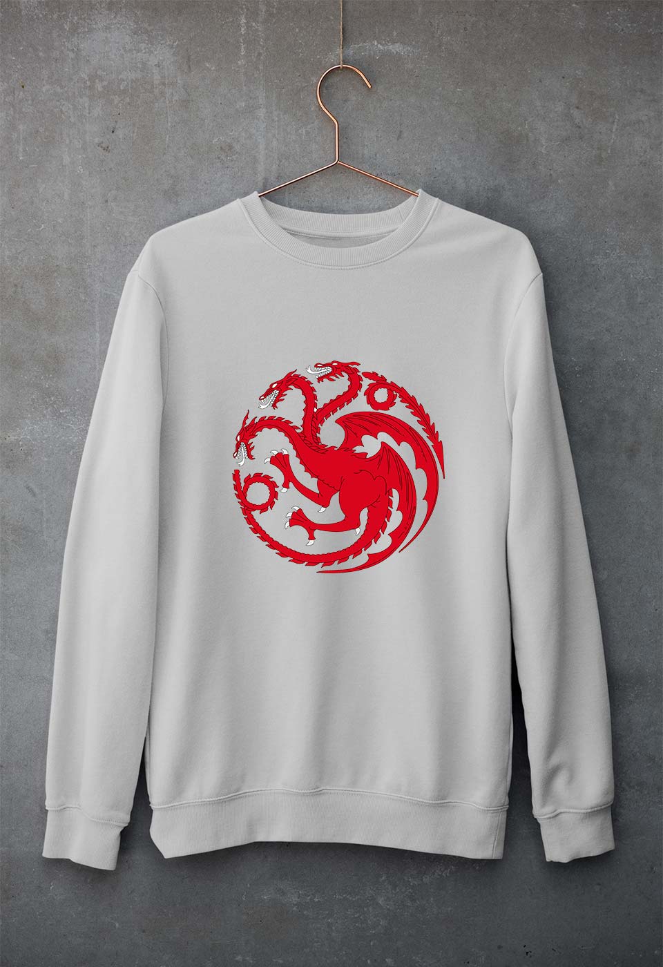 House of the Dragon (GOT) Unisex Sweatshirt for Men/Women-Grey Melange-Ektarfa.online