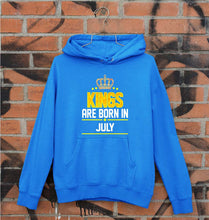 Load image into Gallery viewer, Kings Are Born In July Unisex Hoodie for Men/Women-S(40 Inches)-Royal Blue-Ektarfa.online
