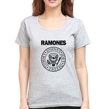 Load image into Gallery viewer, Ramones T-Shirt for Women-XS(32 Inches)-Grey Melange-Ektarfa.online
