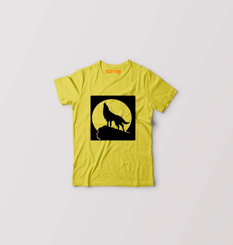WOLF Kids T-Shirt for Boy/Girl-Yellow-Ektarfa.online
