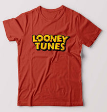 Load image into Gallery viewer, Looney Tunes T-Shirt for Men-S(38 Inches)-Brick Red-Ektarfa.online
