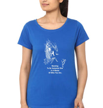 Load image into Gallery viewer, Kurt Cobain T-Shirt for Women-XS(32 Inches)-Royal Blue-Ektarfa.online
