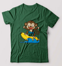Load image into Gallery viewer, Monkey Banana T-Shirt for Men-Bottle Green-Ektarfa.online
