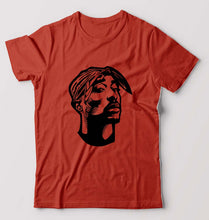 Load image into Gallery viewer, Tupac 2Pac T-Shirt for Men-S(38 Inches)-Brick Red-Ektarfa.online
