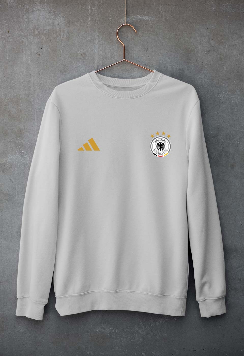 Germany Football Unisex Sweatshirt for Men/Women-Grey Melange-Ektarfa.online