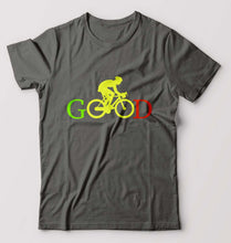 Load image into Gallery viewer, Cycling Good T-Shirt for Men-Charcoal-Ektarfa.online
