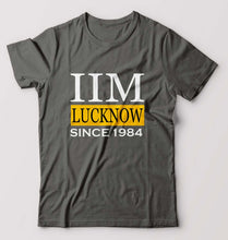 Load image into Gallery viewer, IIM Lucknow T-Shirt for Men-S(38 Inches)-Charcoal-Ektarfa.online
