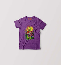 Load image into Gallery viewer, Trippy Psychedelic Weed Stoned T-Shirt for Boy/Girl-0-1 Year(20 Inches)-Purple-Ektarfa.online
