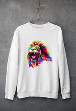 Load image into Gallery viewer, Lion Unisex Sweatshirt for Men/Women-White-Ektarfa.online

