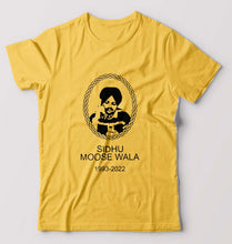 Load image into Gallery viewer, Drake Tribute Sidhu Moose Wala T-Shirt for Men-Golden Yellow-Ektarfa.online
