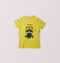 Load image into Gallery viewer, Minion Mustache Kids T-Shirt for Boy/Girl-Yellow-Ektarfa.online
