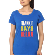 Load image into Gallery viewer, Frankie Says Relax Friends T-Shirt for Women-XS(32 Inches)-Royal Blue-Ektarfa.online
