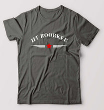 Load image into Gallery viewer, IIT Roorkee T-Shirt for Men-S(38 Inches)-Charcoal-Ektarfa.online
