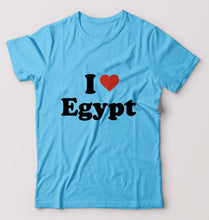 Load image into Gallery viewer, I Love Egypt T-Shirt for Men-Light Blue-Ektarfa.online
