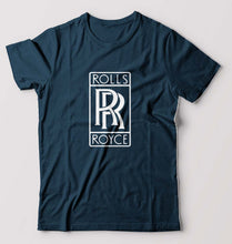 Load image into Gallery viewer, Rolls Royce T-Shirt for Men-S(38 Inches)-Petrol Blue-Ektarfa.online
