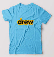 Load image into Gallery viewer, Drew T-Shirt for Men-S(38 Inches)-Light blue-Ektarfa.online
